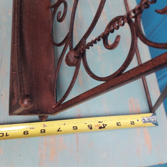 Metal Cook Book Display Stand Kickstand Page Holder Chain with Weights Vintage - Picture 7 of 12